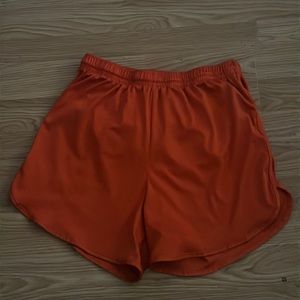 Orange Running Shorts